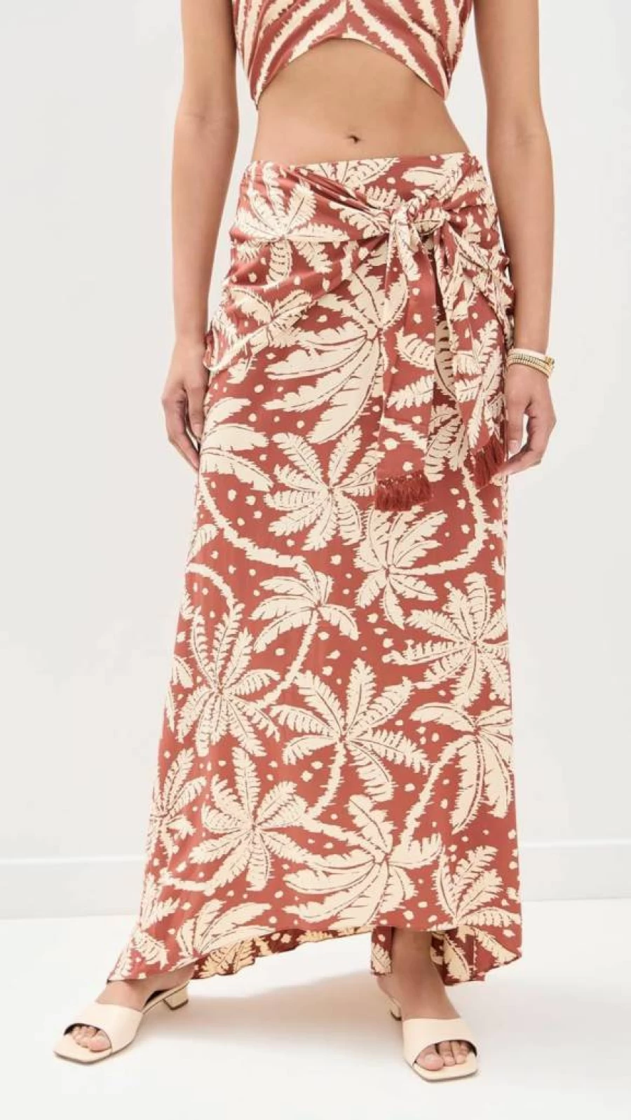 Dress To Women's Bahia Print Cropped Crepe Skirt – Floral Summer Mini Skirt