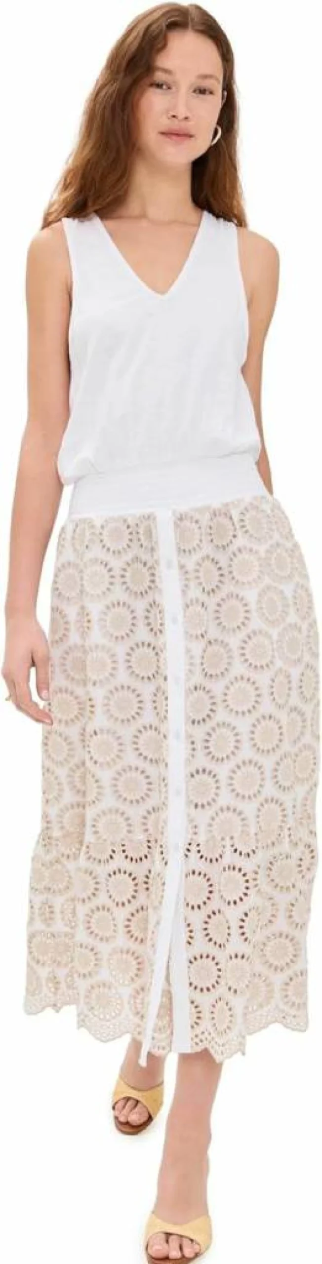 Ramy Brook Women's Avril Dress - Elegant Flowy Summer Dress with V-Neck and Short Sleeves
