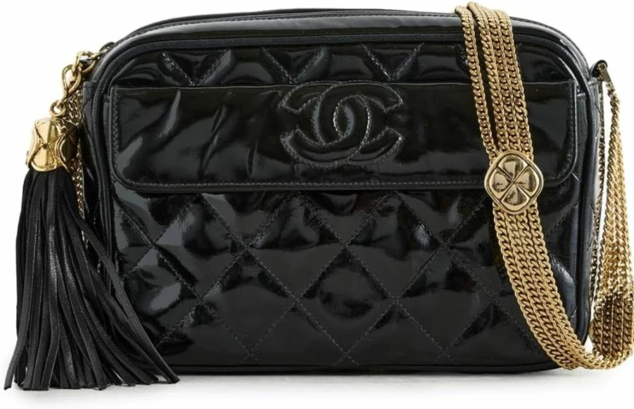 Chanel Vintage Chain Tassel Camera Bag for Women - Authentic Pre-Owned Luxury Shoulder Bag