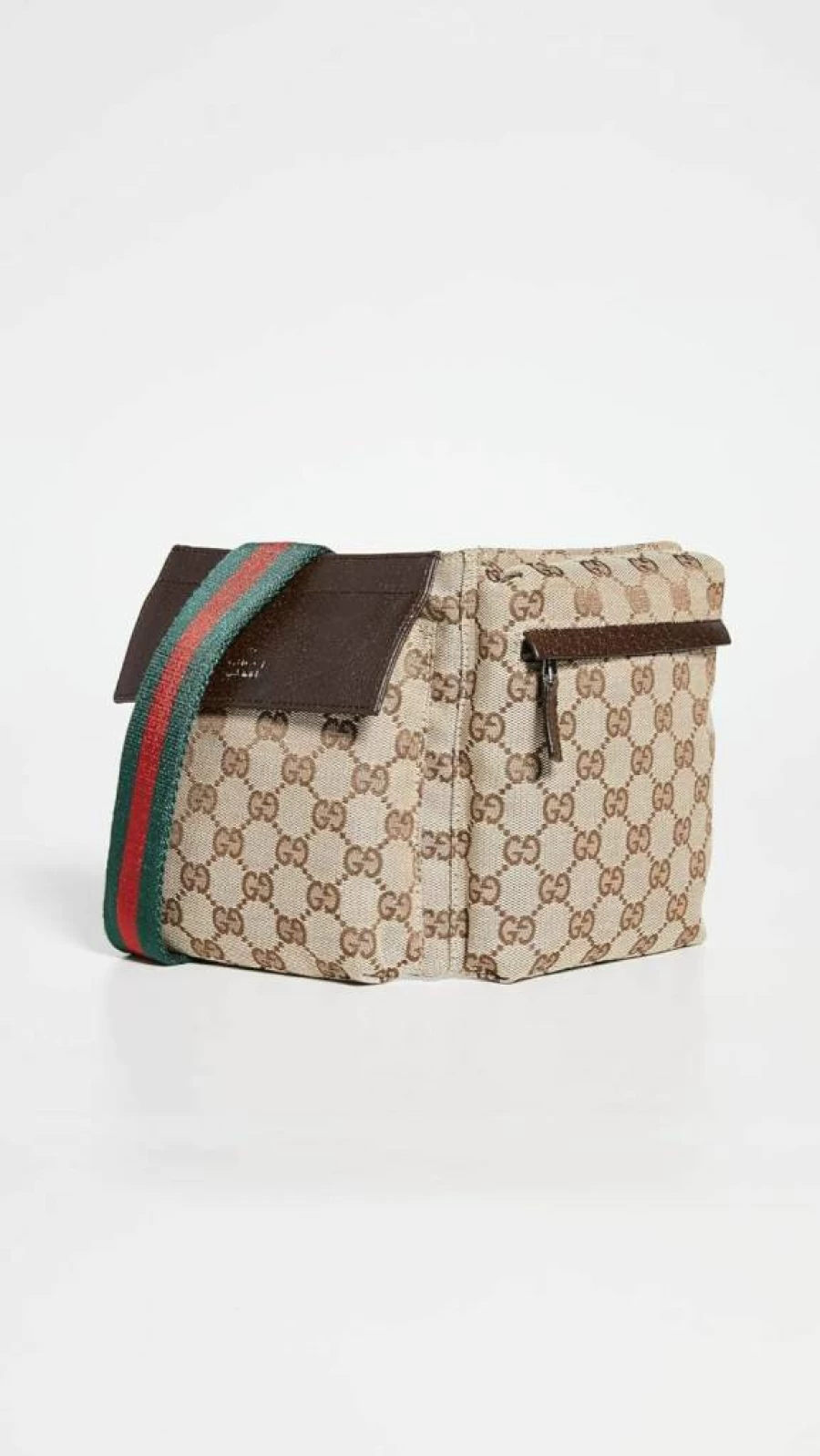 Gucci Vintage GG Canvas Web Belt Bag for Women - Pre-Loved Luxury Handbag