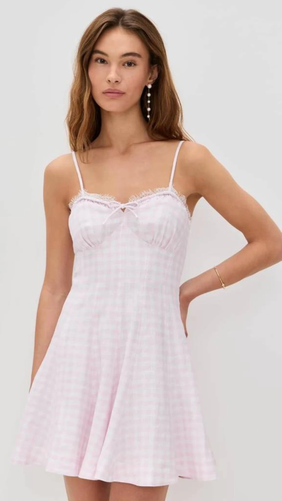 LOVESHACKFANCY Women's Shai Floral Dress - Boho Chic Summer Dress with Ruffles