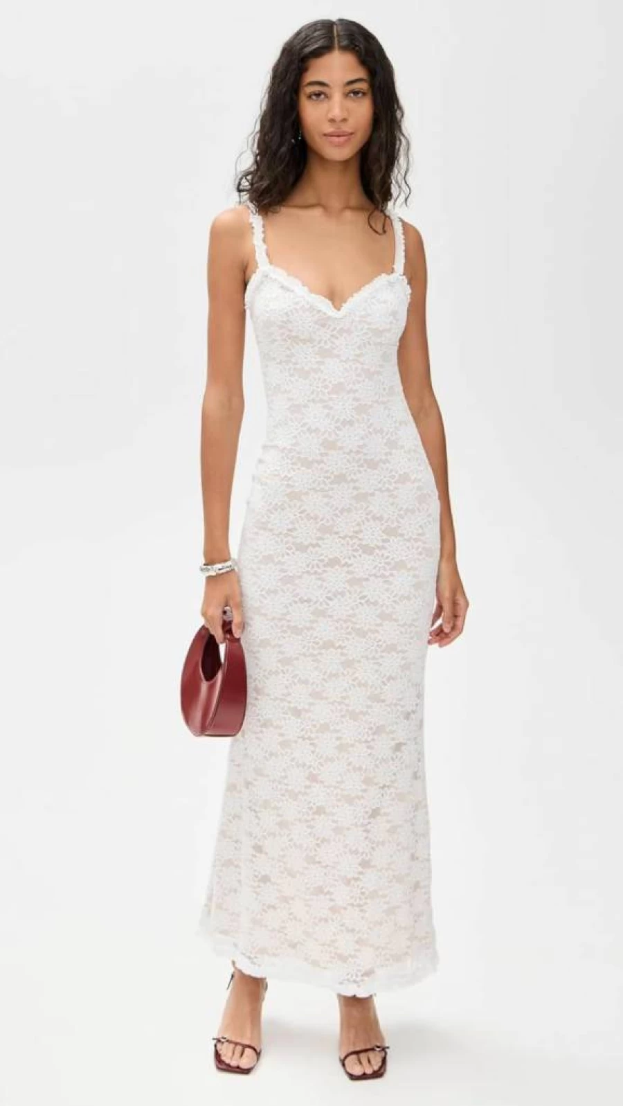 Runaway the Label Women's Sarta Maxi Dress - Flowy Boho Summer Dress with V-Neck and Long Sleeves