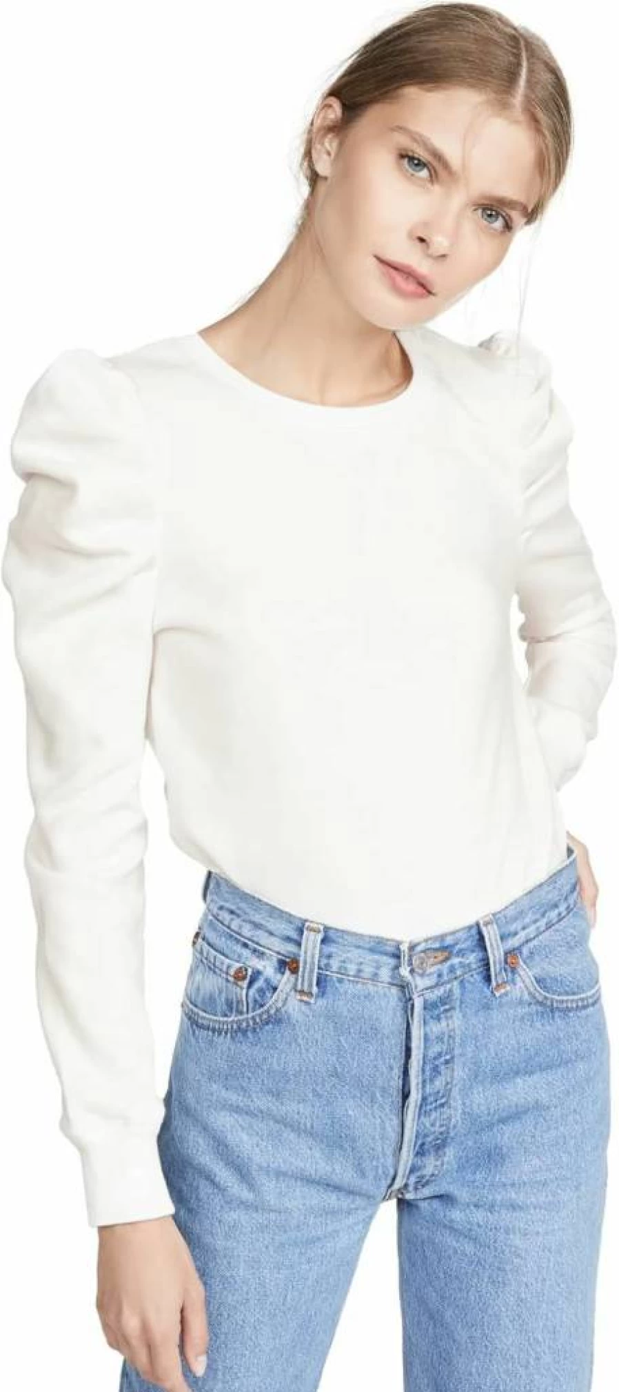 Rebecca Minkoff Women's Janine Oversized Pullover Sweatshirt - Cozy Casual Crewneck Top