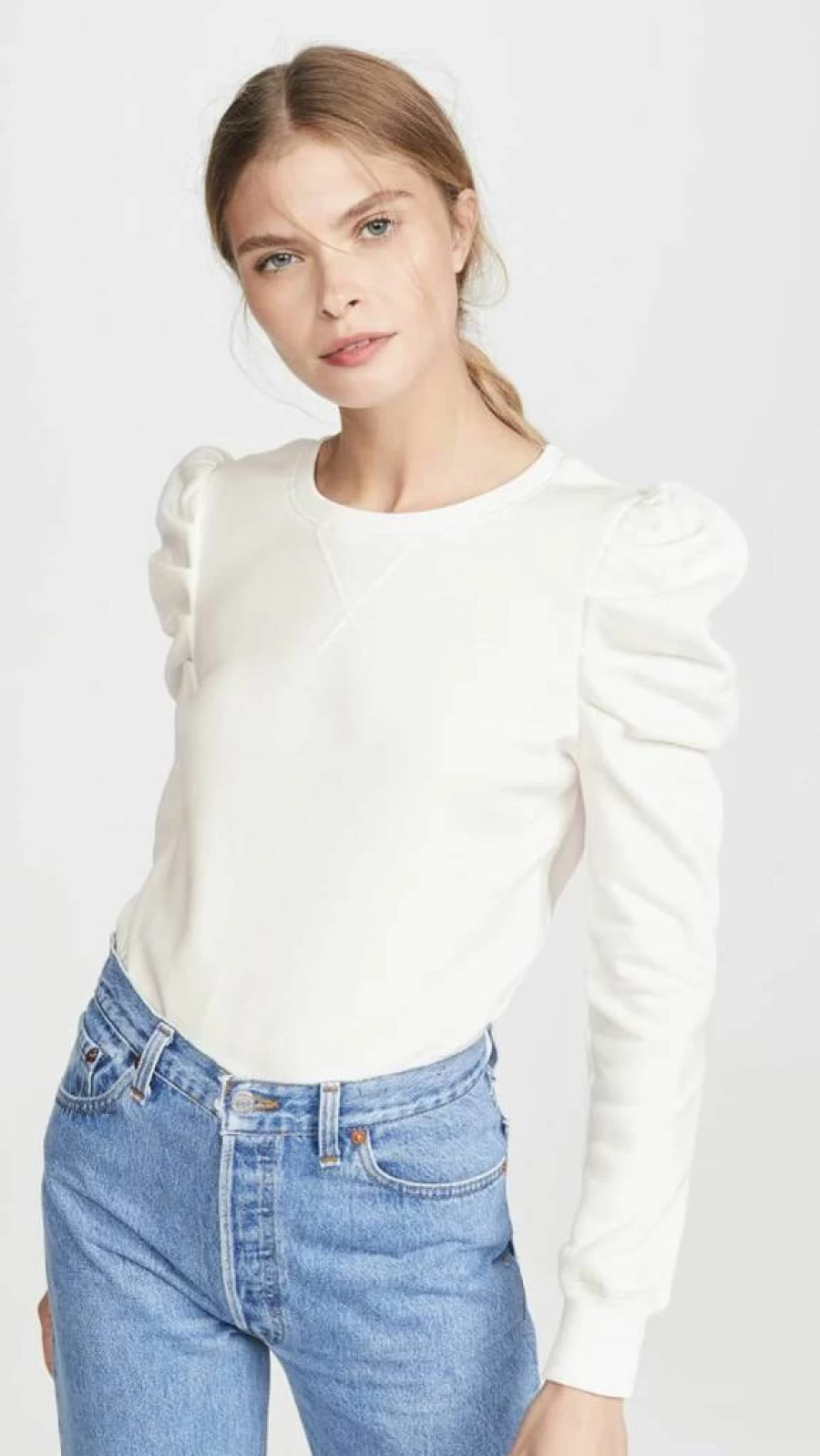 Rebecca Minkoff Women's Janine Oversized Pullover Sweatshirt - Cozy Casual Crewneck Top