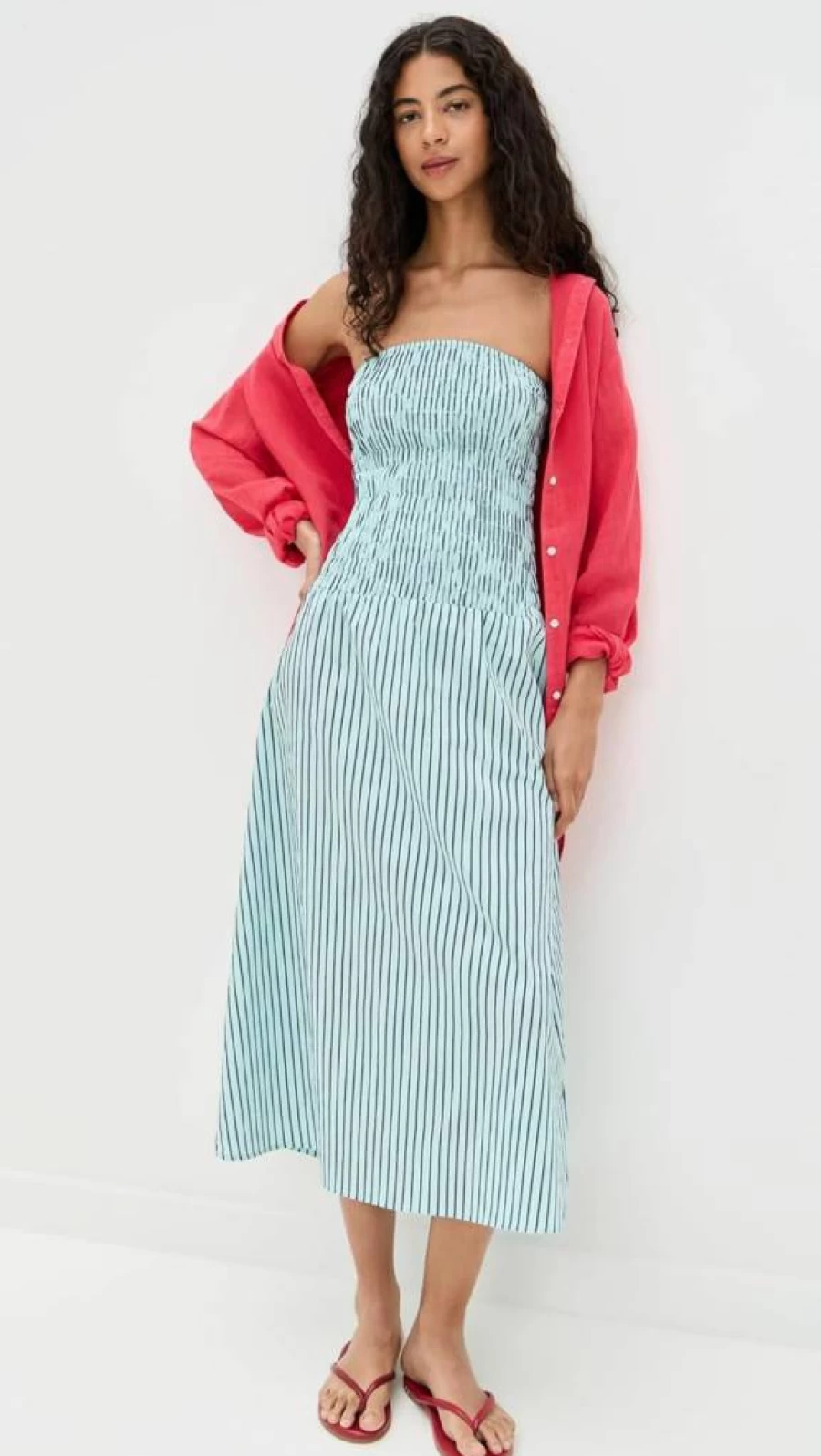 LNA Women's Strapless Kapaia Dress - Elegant Sleeveless Summer Outfit
