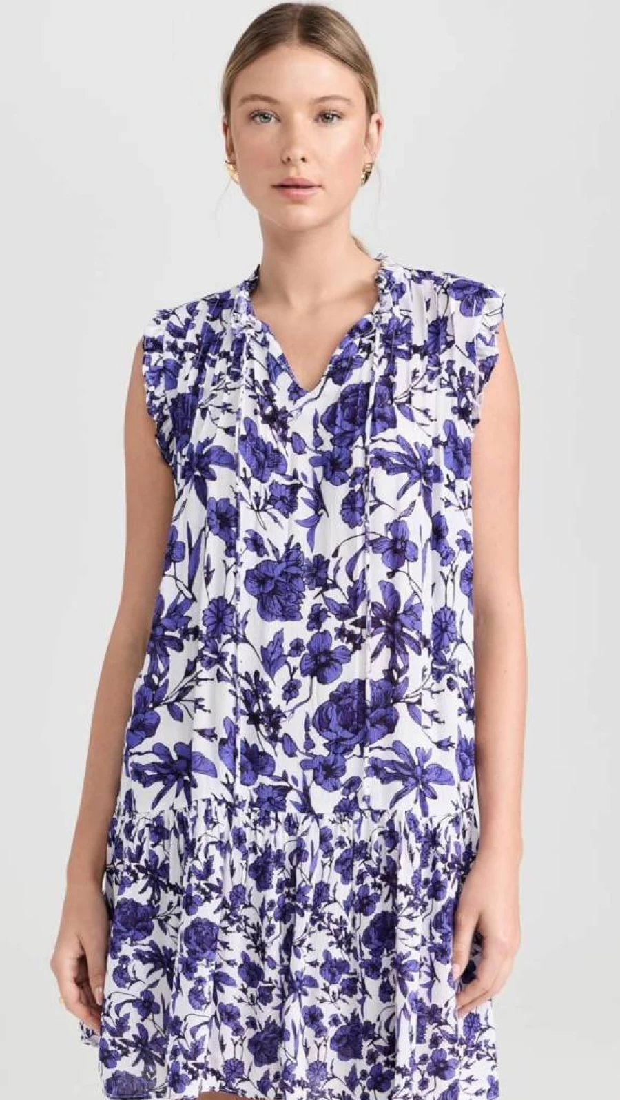 Playa Lucila Women's Elegant Tie Neck Dress - Stylish Flowy Summer Dress for Women