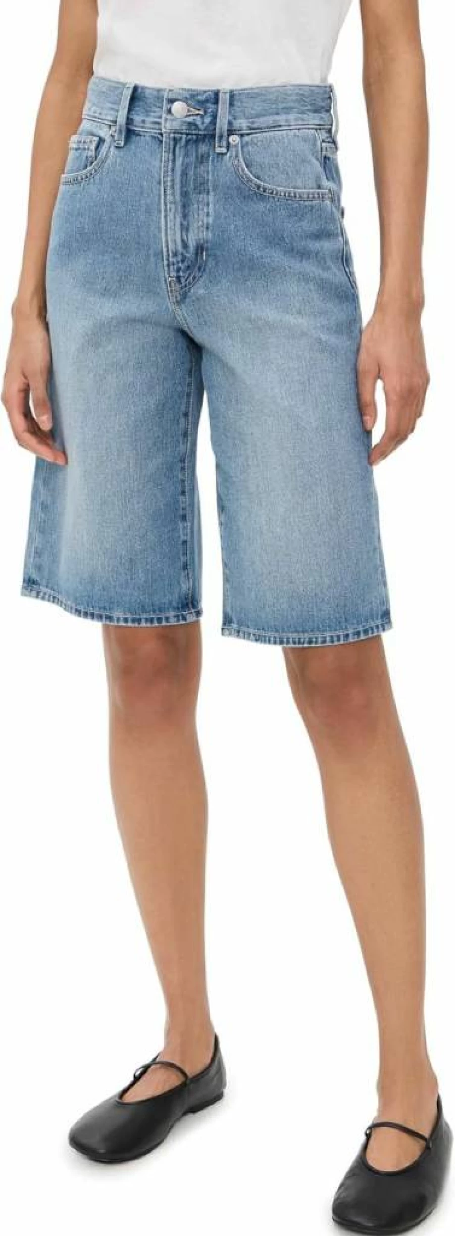 Veronica Beard Women's Charlotte Denim Shorts - High-Waisted Classic Fit Jean Shorts for Women
