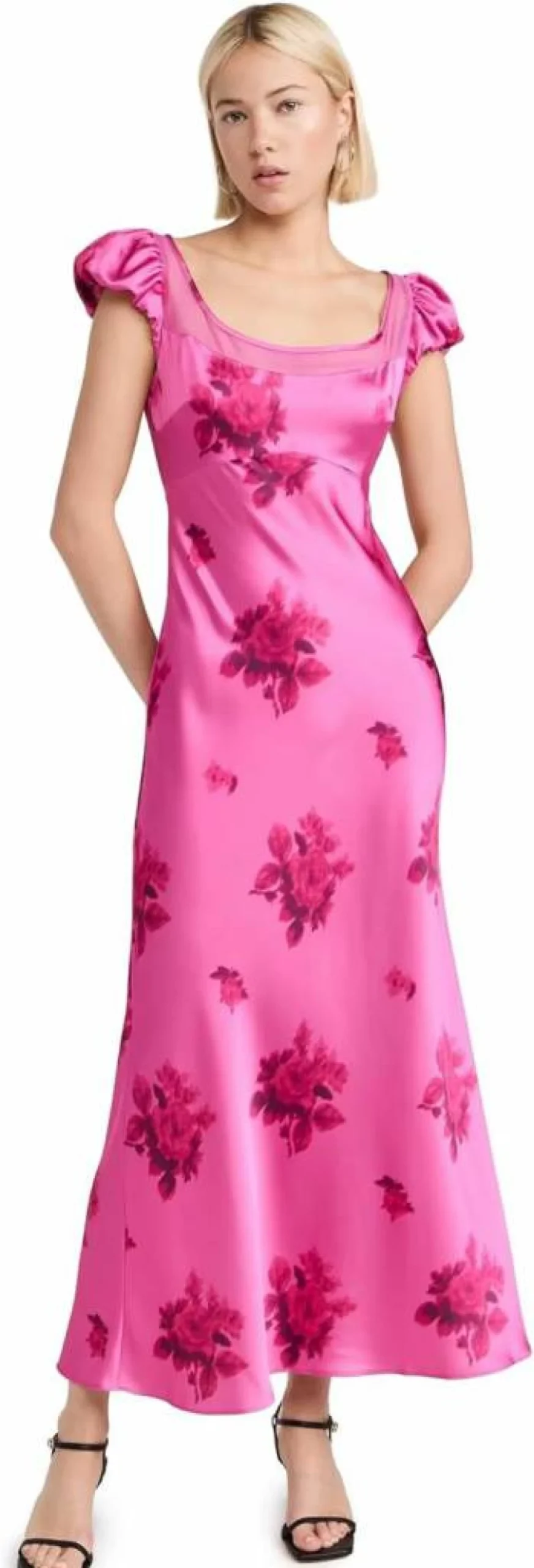 LOVESHACKFANCY Joelette Floral Dress for Women - Boho Chic Maxi Dress with Ruffles