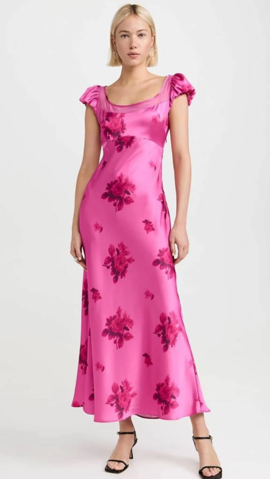 LOVESHACKFANCY Joelette Floral Dress for Women - Boho Chic Maxi Dress with Ruffles