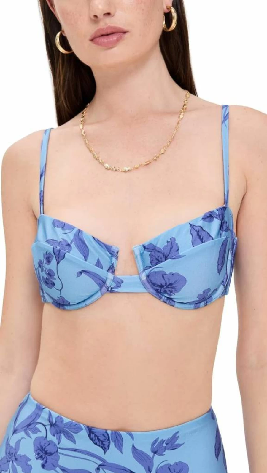 MINKPINK Women's Jeanne Bikini Top - Underwire Bra Cup Swimwear for Women