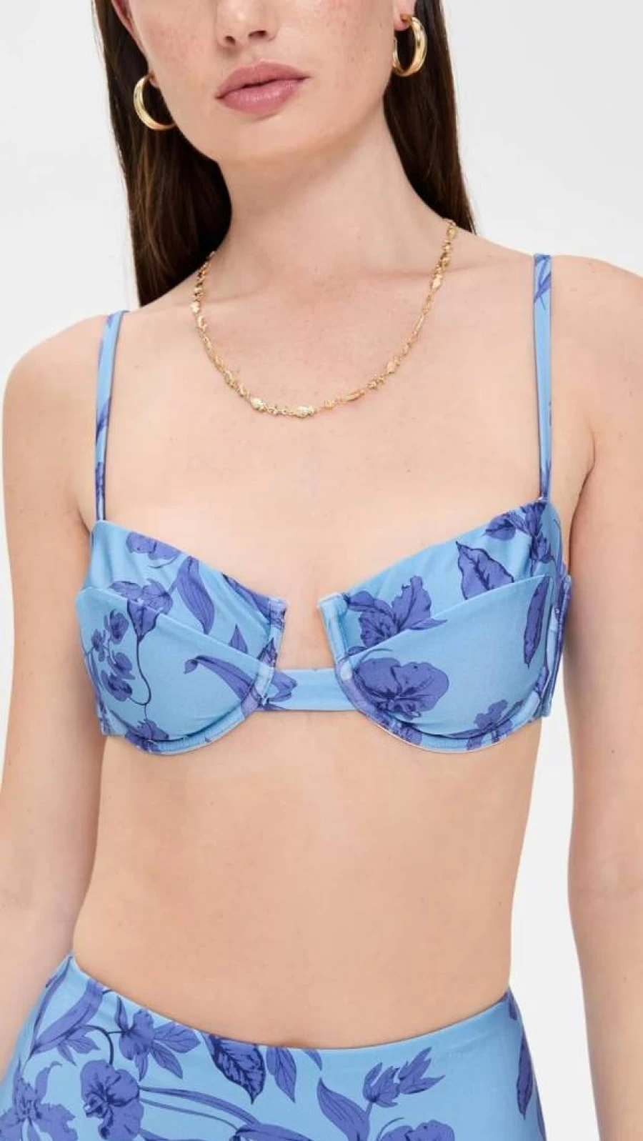 MINKPINK Women's Jeanne Bikini Top - Underwire Bra Cup Swimwear for Women