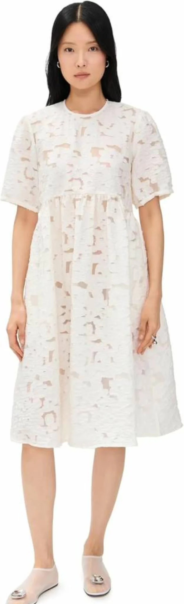 BAUM UND PFERDGARTEN Women's Agdel Dress - Elegant Flowy Midi Dress for Women