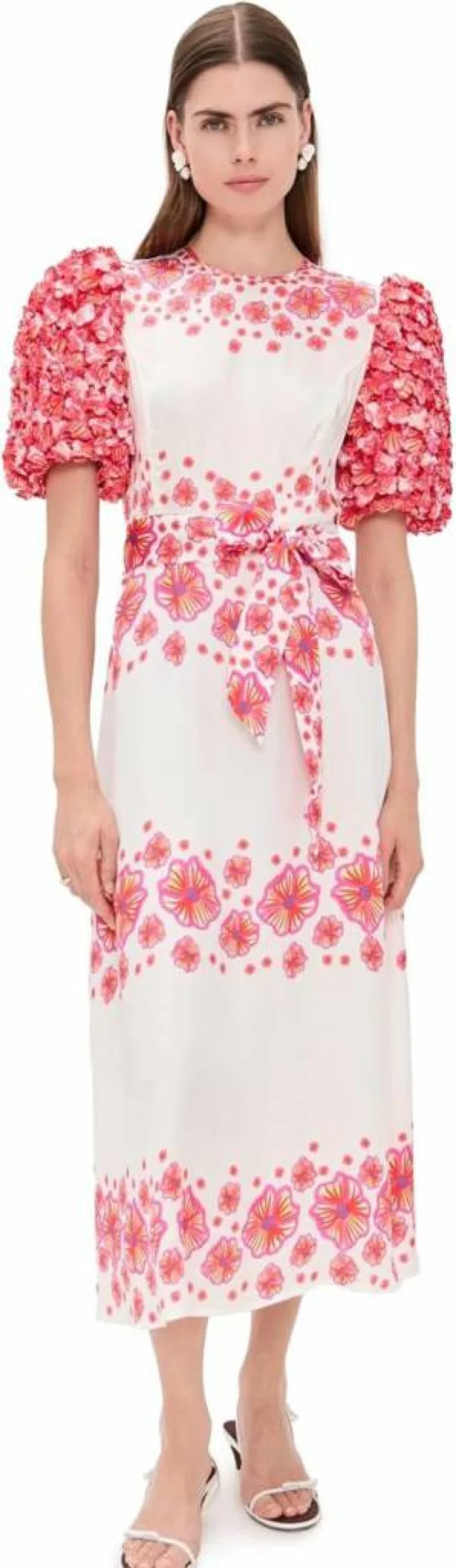 CeliaB Women's Natural Floral Summer Dress - Elegant Boho Chic Maxi Dress for Women