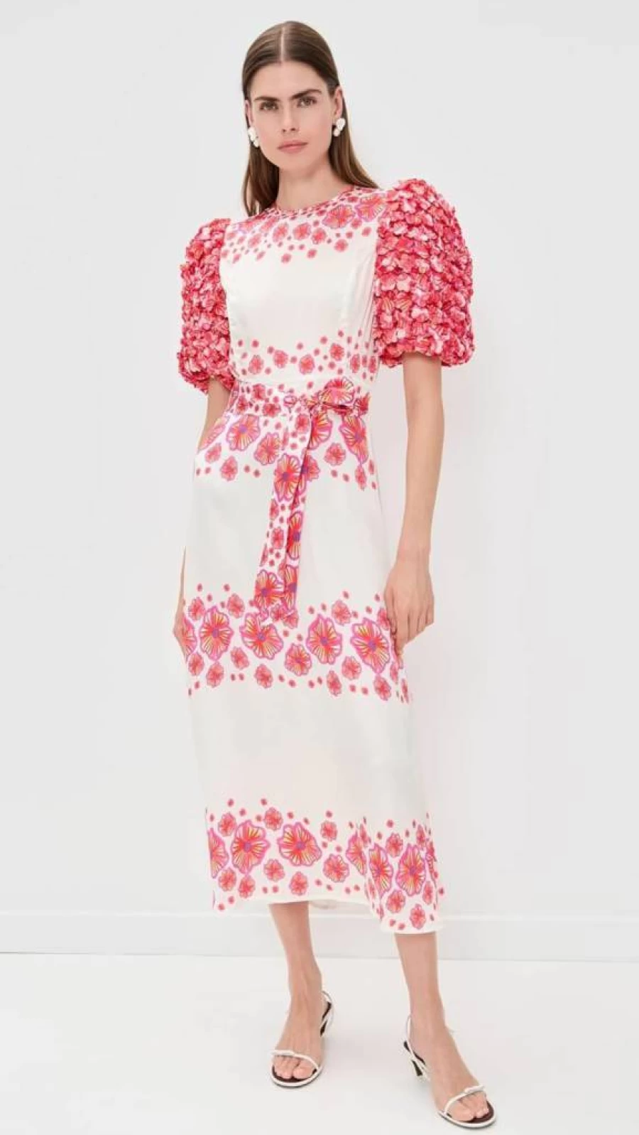 CeliaB Women's Natural Floral Summer Dress - Elegant Boho Chic Maxi Dress for Women