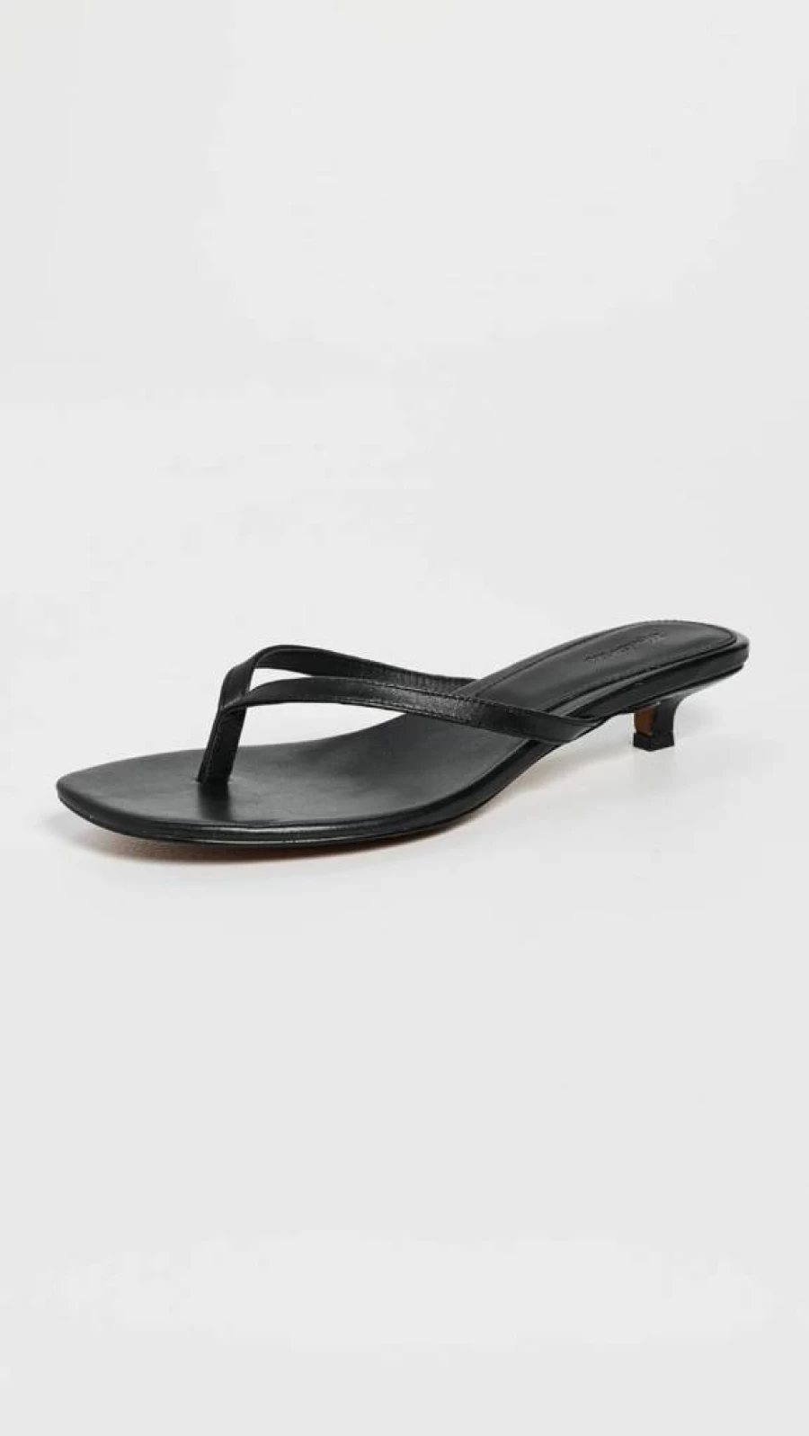 Madewell Women's Tamia Heeled Thong Sandals – Stylish Leather Straps & Comfortable Block Heel for Summer