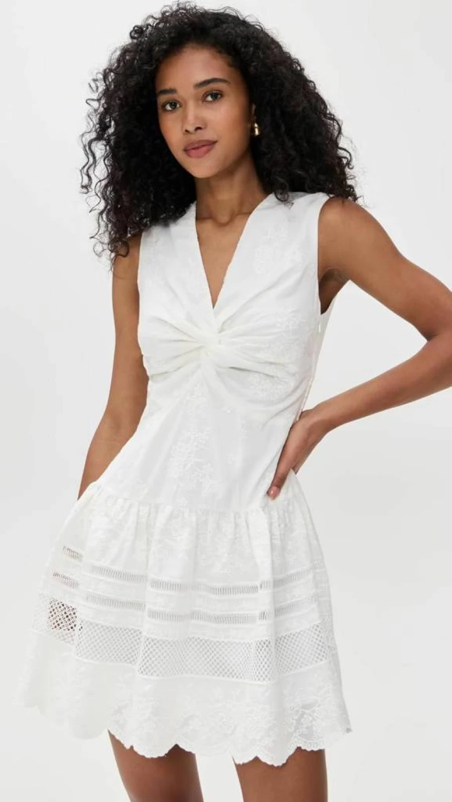 Shoshanna Women's Genivieve Floral Wrap Dress for Summer - Elegant V-Neck A-Line Midi Dress with Belt