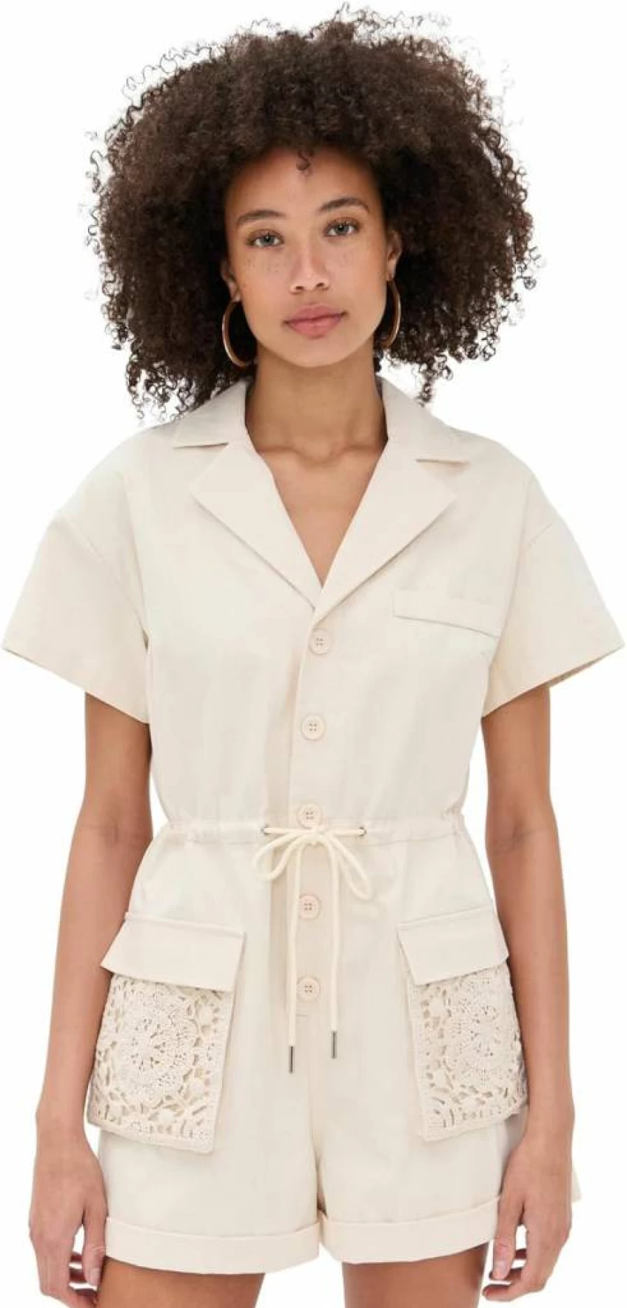 Line & Dot Women's Veni Romper - Stylish Casual Jumpsuit for Women