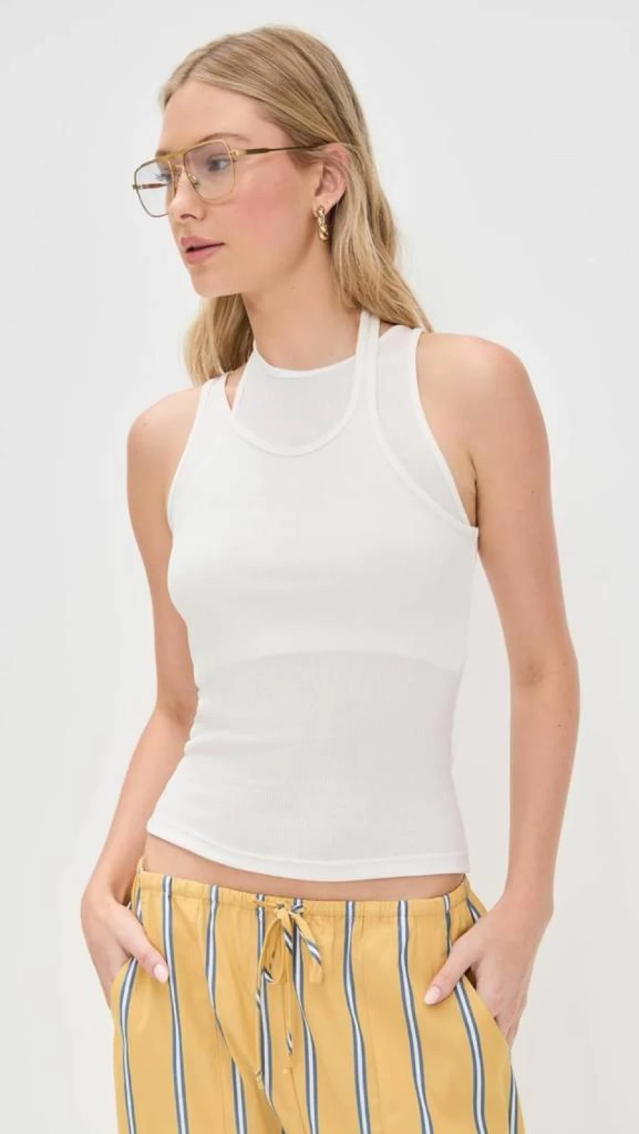 ALOHAS Women's EOS White Top – Stylish Casual Blouse for Women