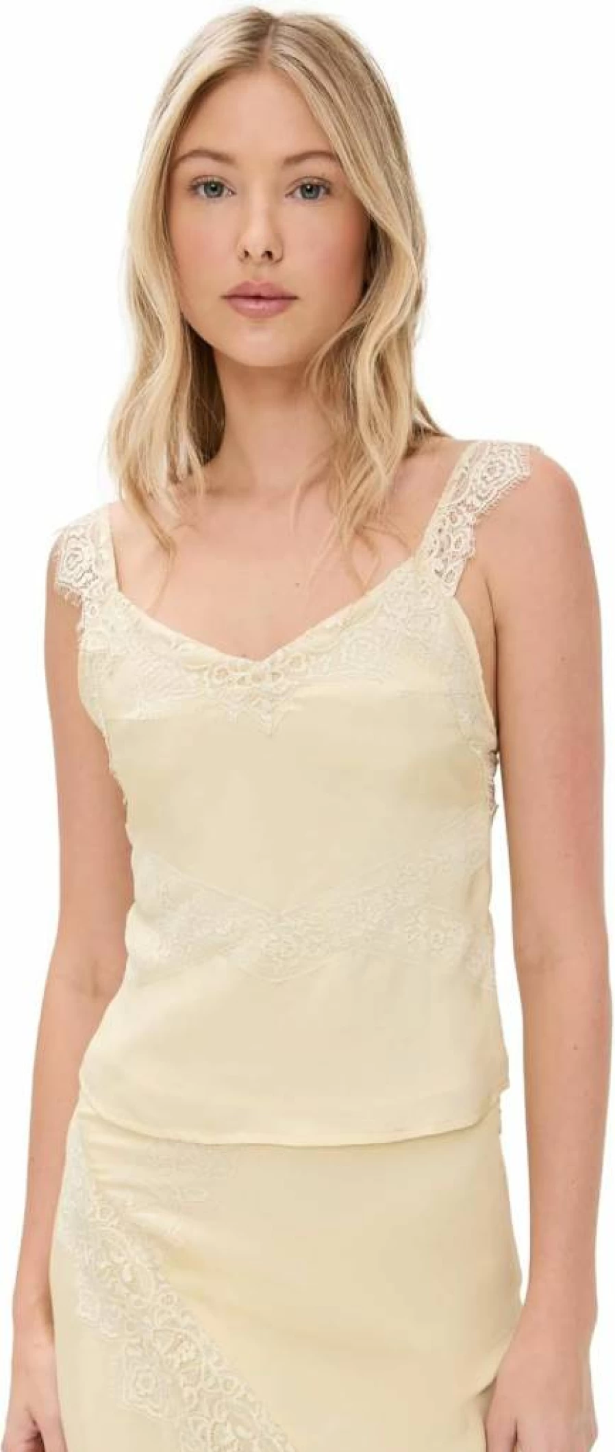 ALOHAS Women's Hebe Yellow Top - Stylish Casual Blouse for Women