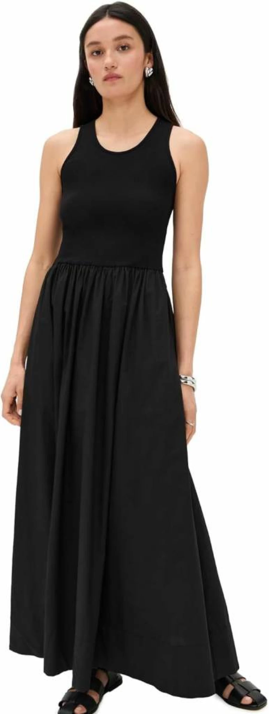 Enza Costa Women's Summer Cotton Resort Tank Dress - Casual Beachwear & Vacation Outfit