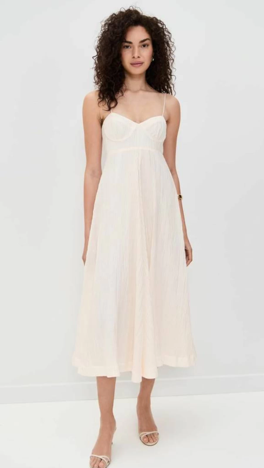 AMUR Women's Jill Midi Dress - Elegant Flowy Boho Chic Summer Dress