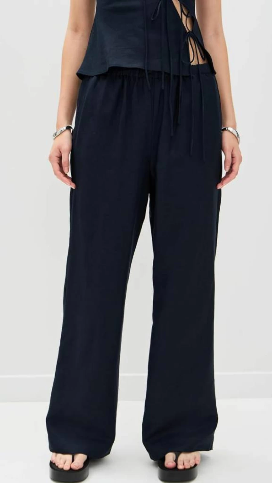 Lioness Women's Idyllic High-Waisted Lounge Pants - Comfortable Casual Trousers for Relaxation