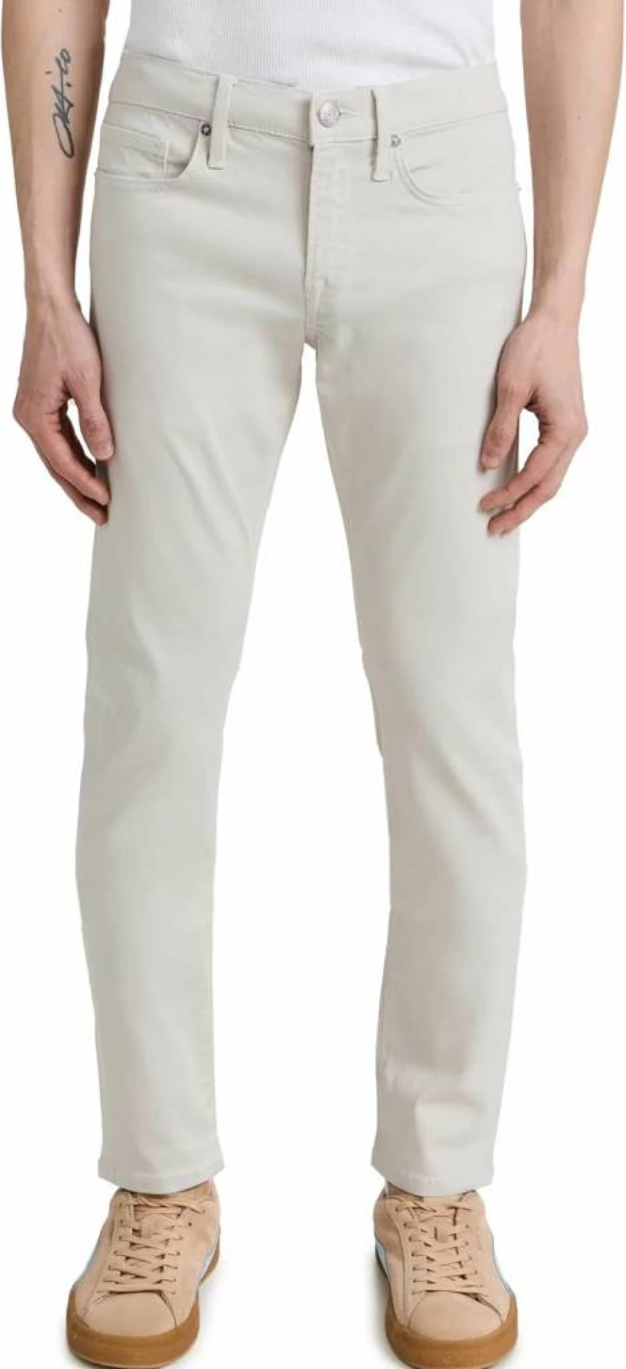 FRAME Men's L'Homme Slim Fit Twill Jeans for Men - Premium Denim Pants