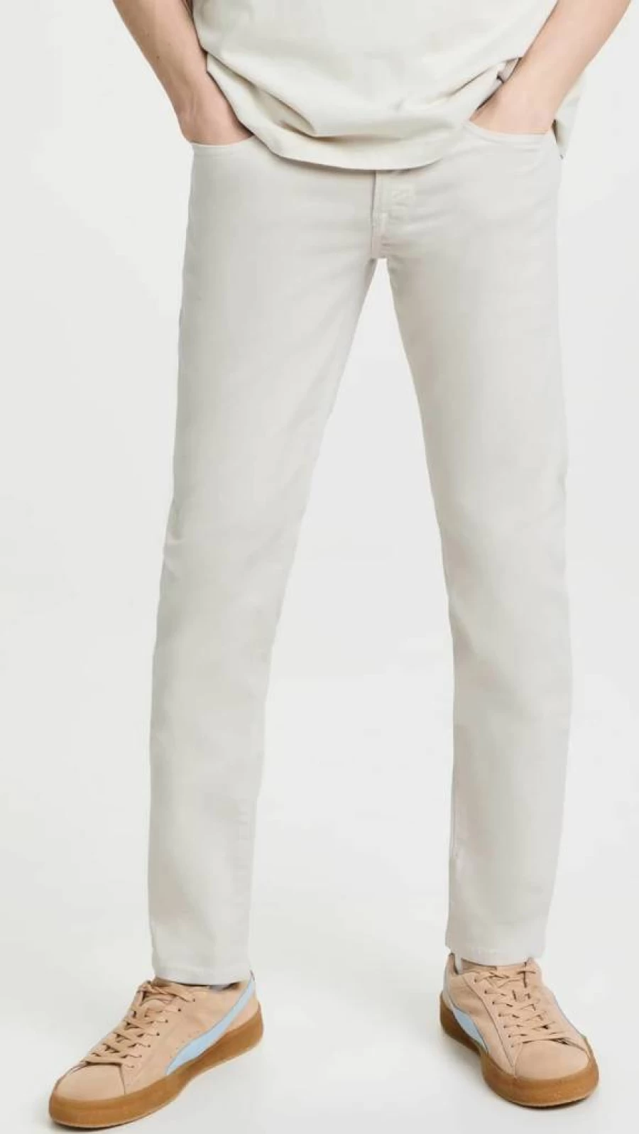 FRAME Men's L'Homme Slim Fit Twill Jeans for Men - Premium Denim Pants
