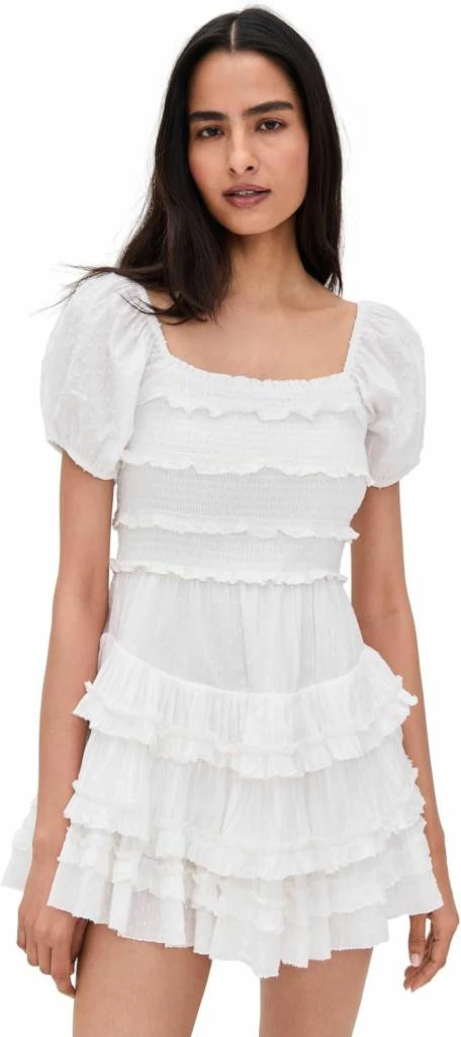 LOVESHACKFANCY Women's Fellows Floral Mini Dress - Vintage-Inspired Bohemian Style