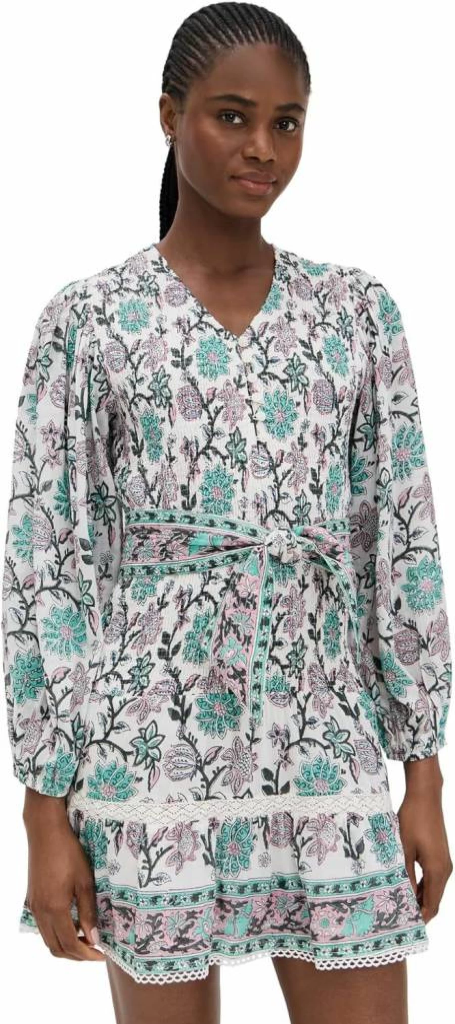 BELL Women's Layla Mini Dress - Stylish Casual Short Sleeve Party Outfit