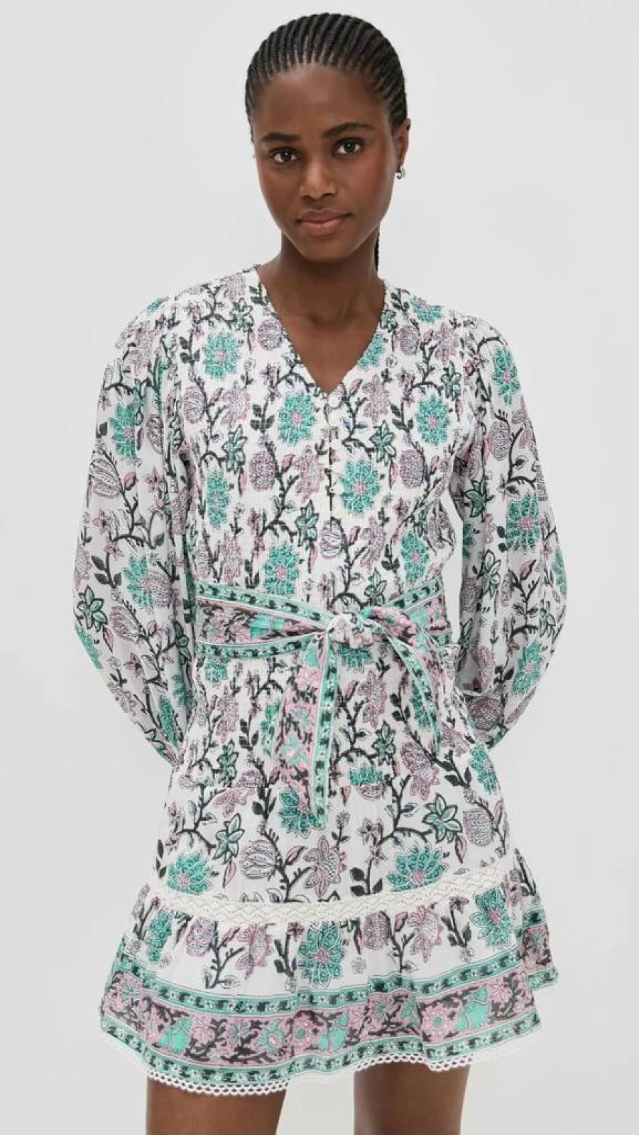 BELL Women's Layla Mini Dress - Stylish Casual Short Sleeve Party Outfit
