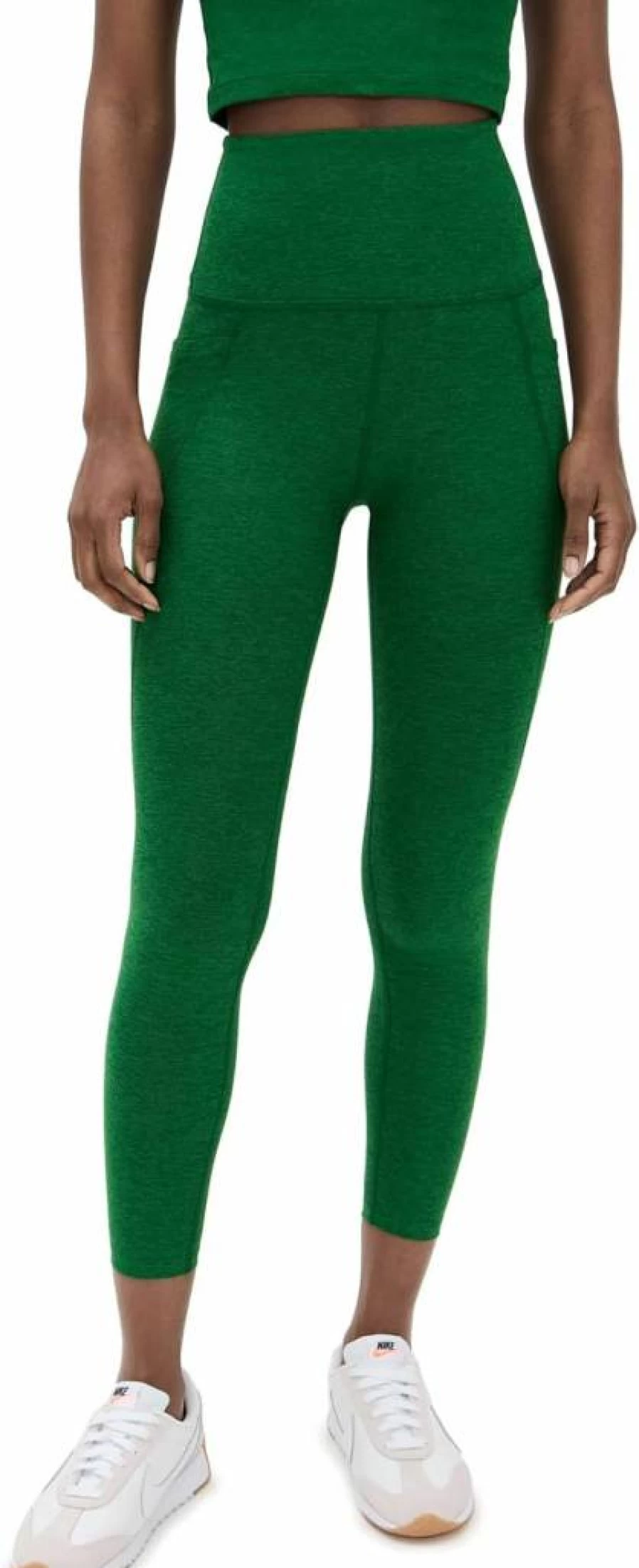 Beyond Yoga High Waisted Spacedye Midi Leggings for Women - Soft Yoga Pants with Pocket