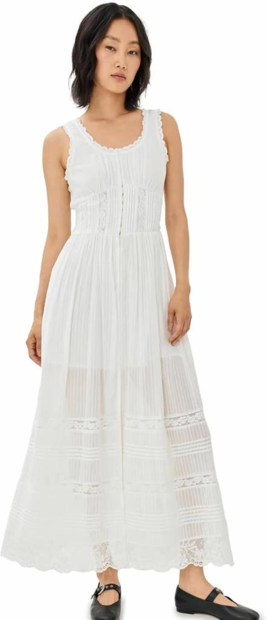 LOVESHACKFANCY Women's Santelle Floral Dress - Boho Chic Summer Maxi Dress