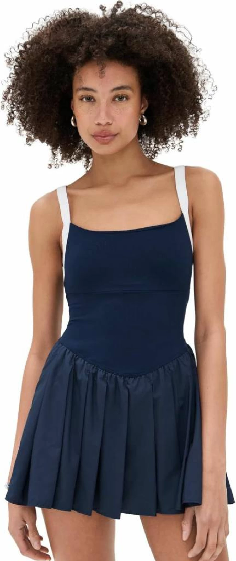 Free People Women's Colorblock Swing Dress - Boho Chic Flowy Mini Dress
