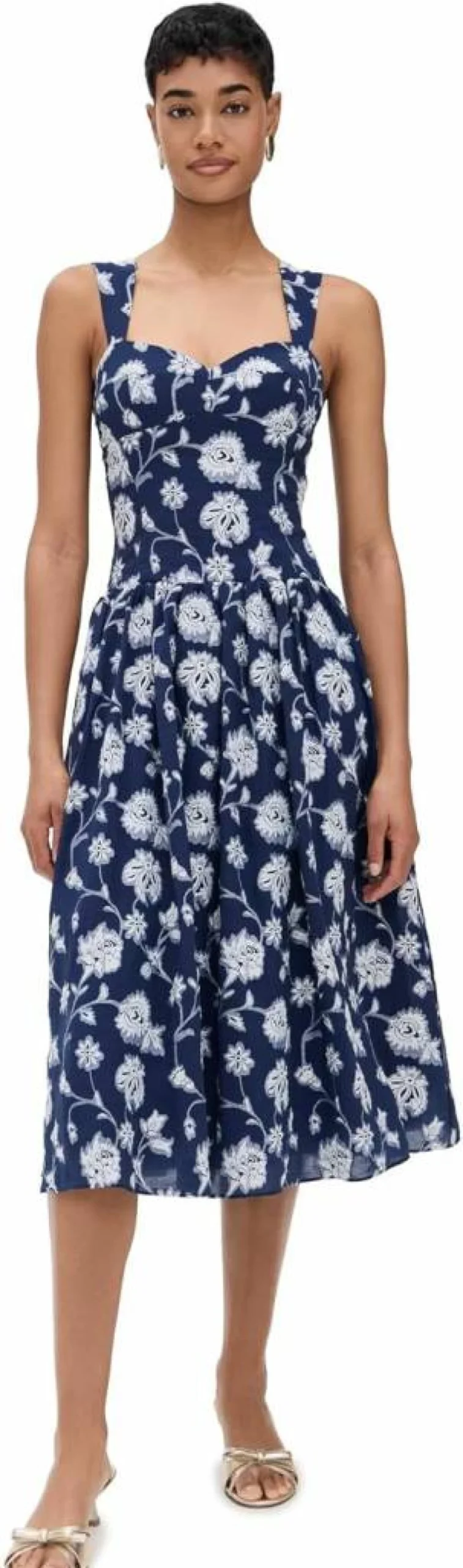 Amanda Uprichard Women's Abernathy Dress: Elegant Floral Midi Dress for Women