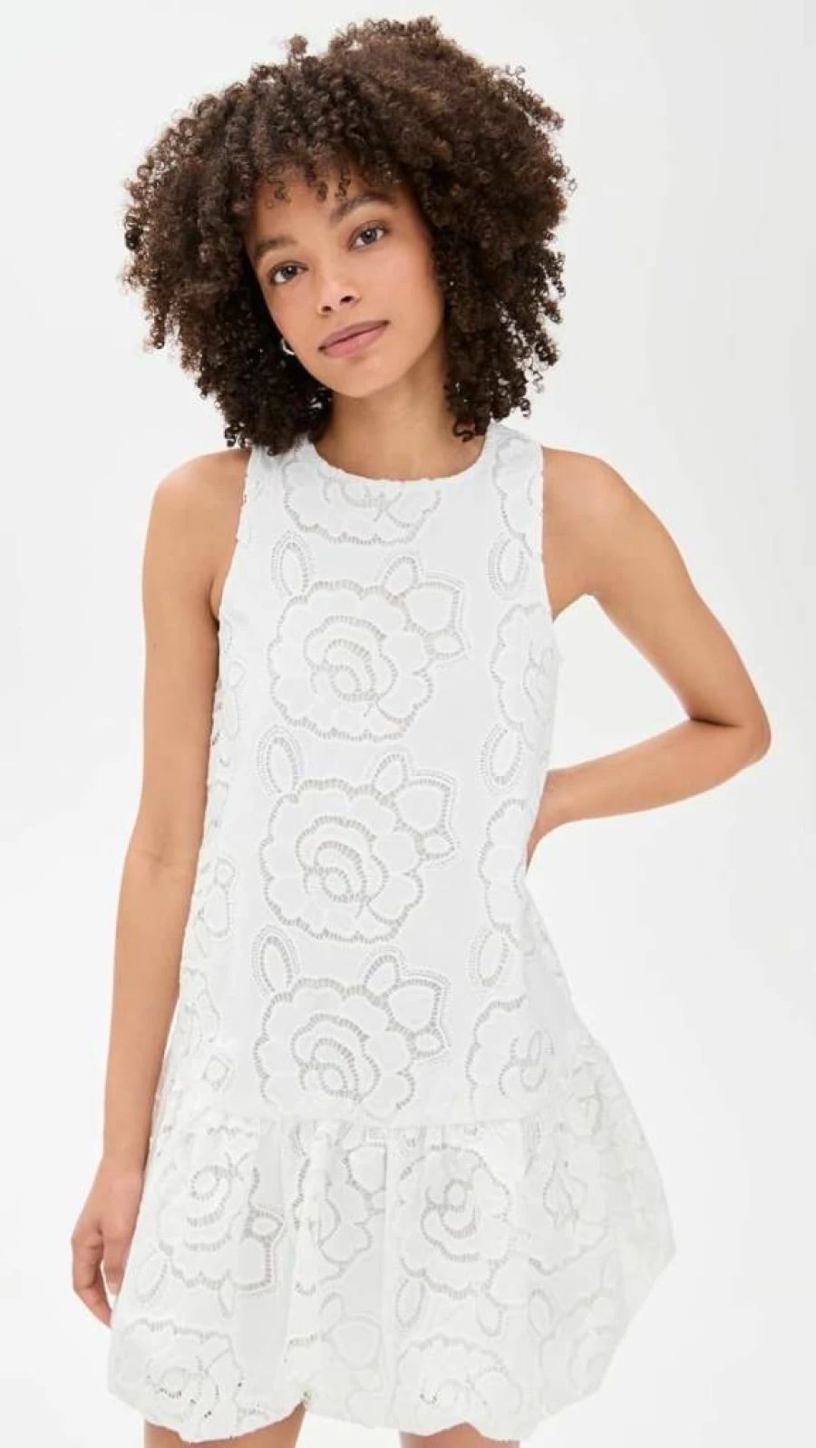 En Saison Women's Chloe Bubble Hem Mini Dress - Flirty & Feminine Summer Style
