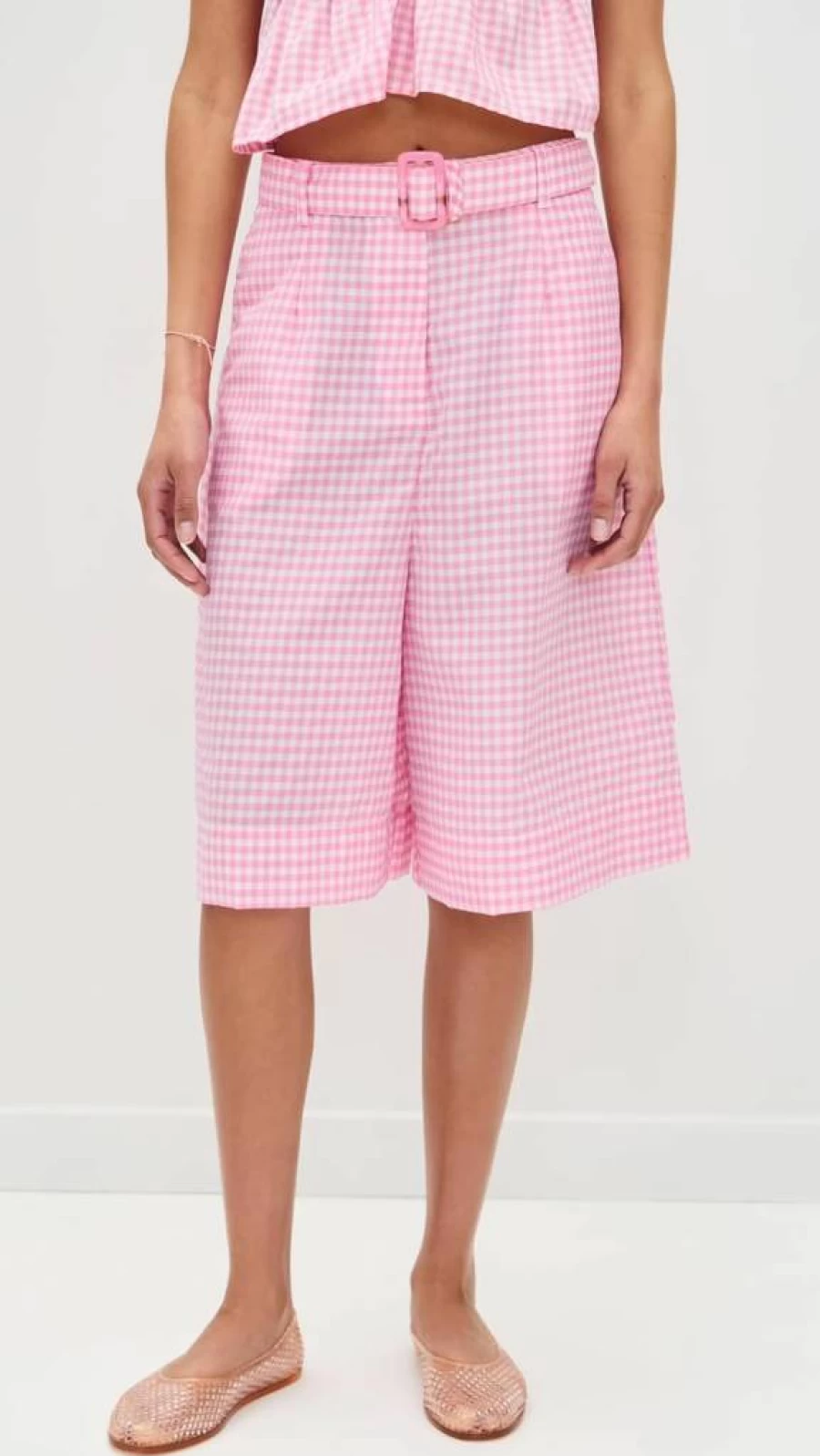 Pitusa Women's Colorblock Bermuda Shorts - Stylish Casual Summer Shorts for Women