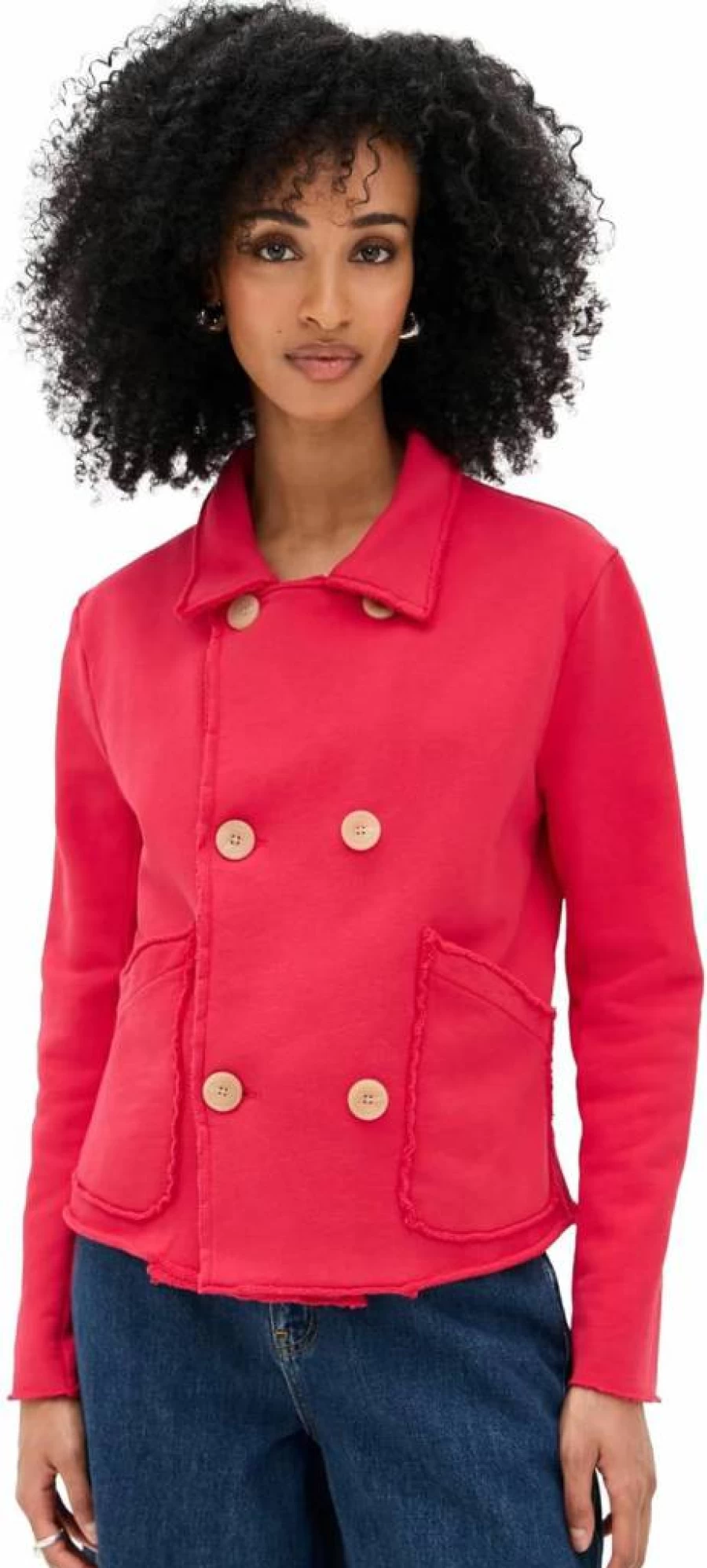 Frank & Eileen Women's Mini Belfast Crop Peacoat - Classic Short Wool Coat