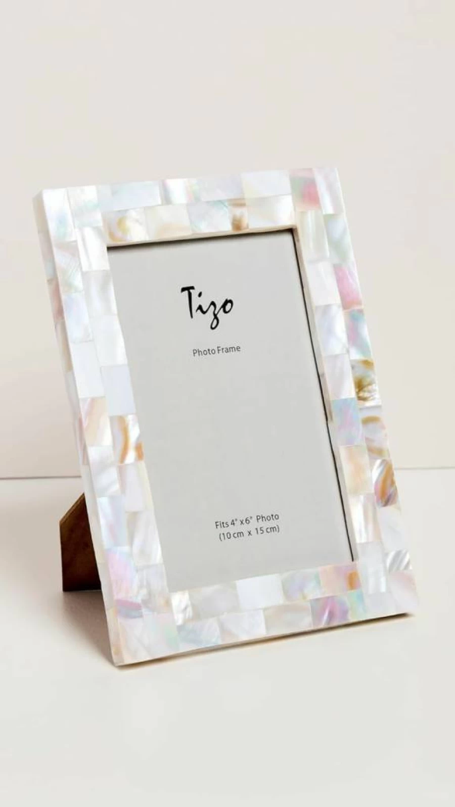 Tizo Design 4x6 Women's Photo Frame - Elegant Picture Frame for Wall or Tabletop Display
