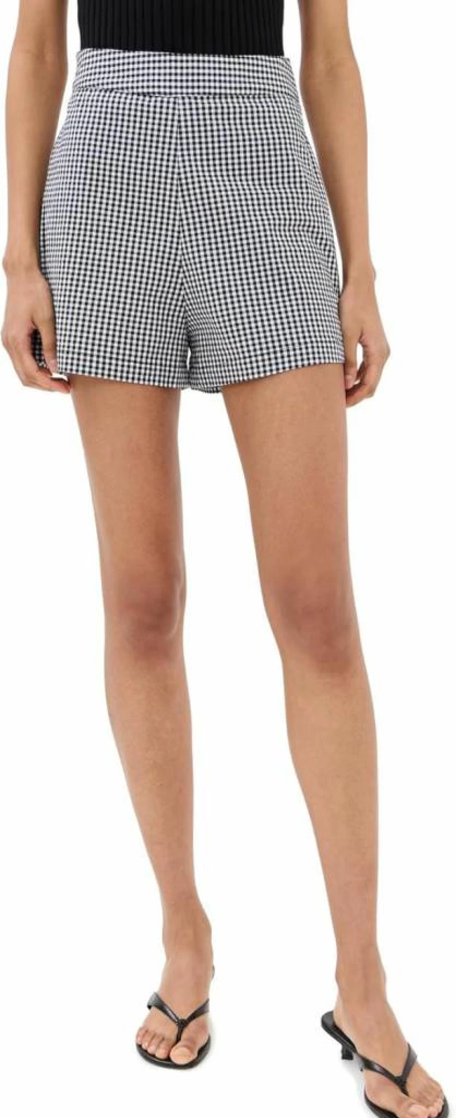 LE BOP Women's Desiree High-Waisted Shorts - Comfortable Stretchy Casual Summer Shorts for Women
