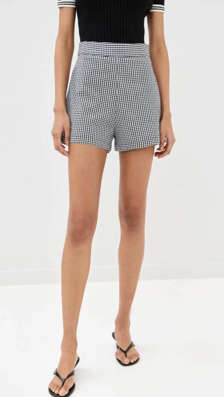 LE BOP Women's Desiree High-Waisted Shorts - Comfortable Stretchy Casual Summer Shorts for Women