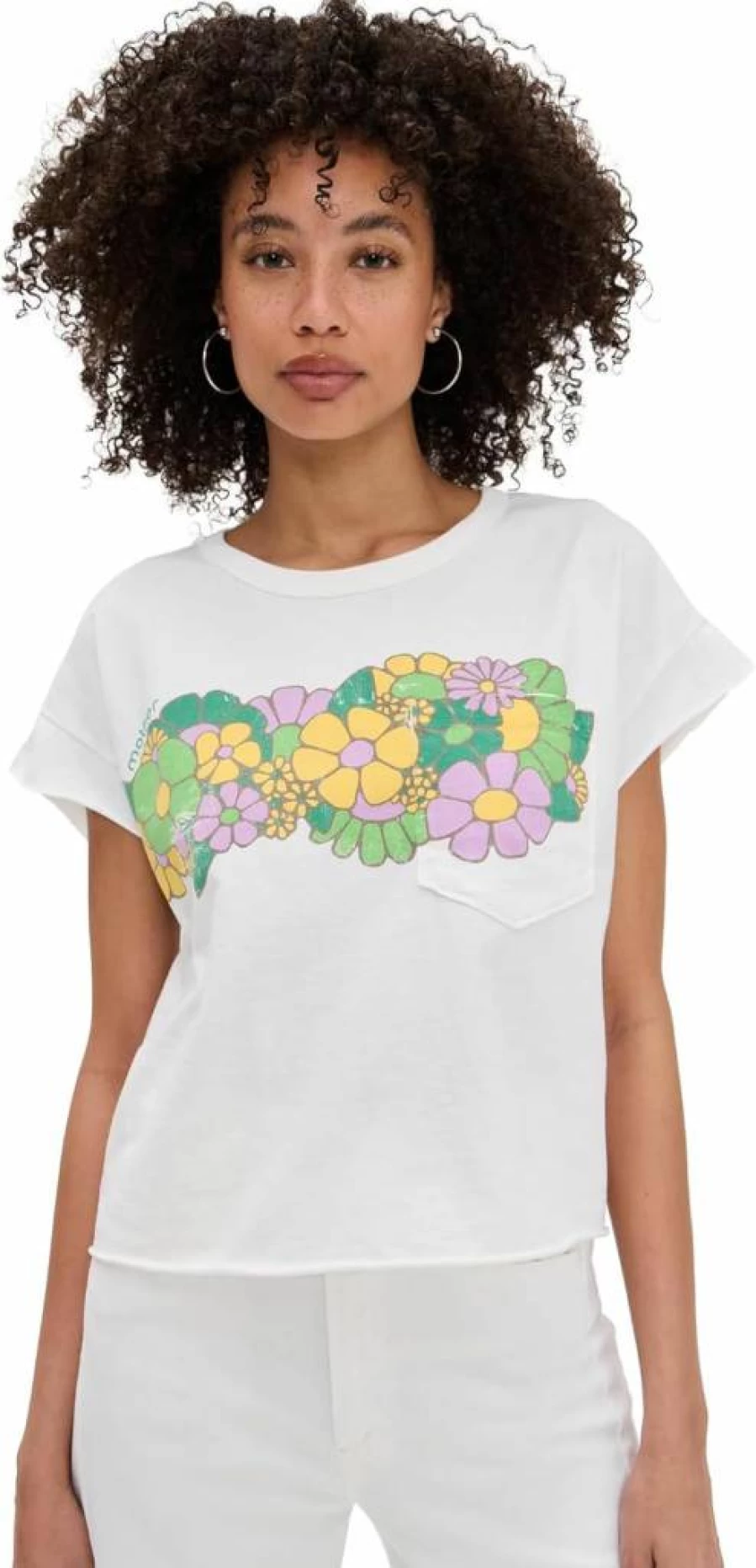 MOTHER Women's Keep On Rolling Pocket T-Shirt