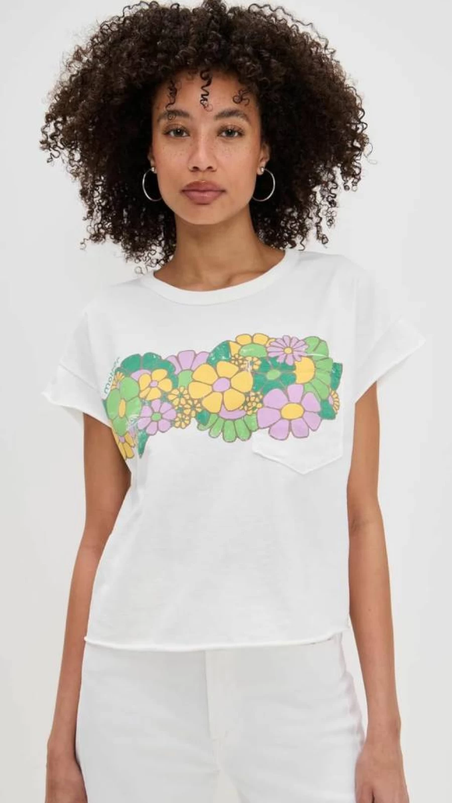 MOTHER Women's Keep On Rolling Pocket T-Shirt