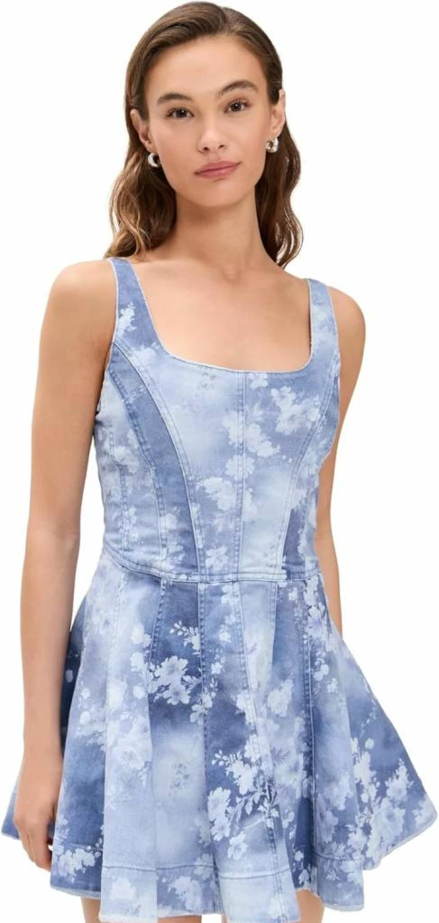 LOVESHACKFANCY Women's Piero Floral Mini Dress - Boho Chic Vintage Style