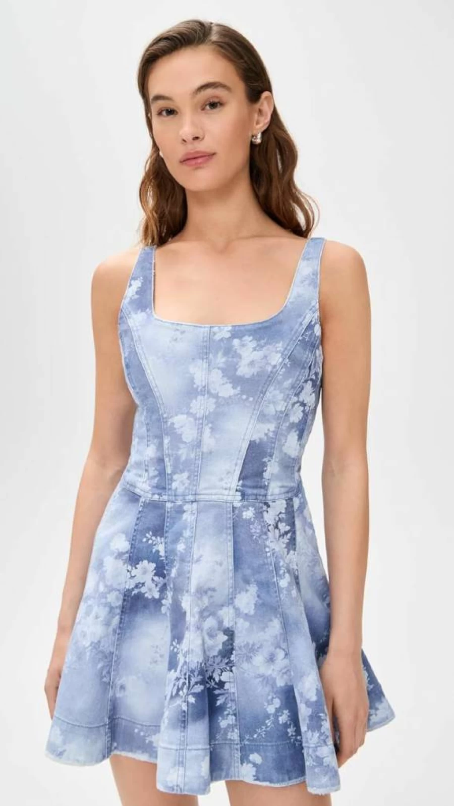 LOVESHACKFANCY Women's Piero Floral Mini Dress - Boho Chic Vintage Style