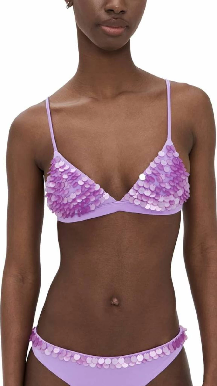 AGUA BENDITA Women's Lisa Nacar Bikini Top - Floral Print Swimwear for Women