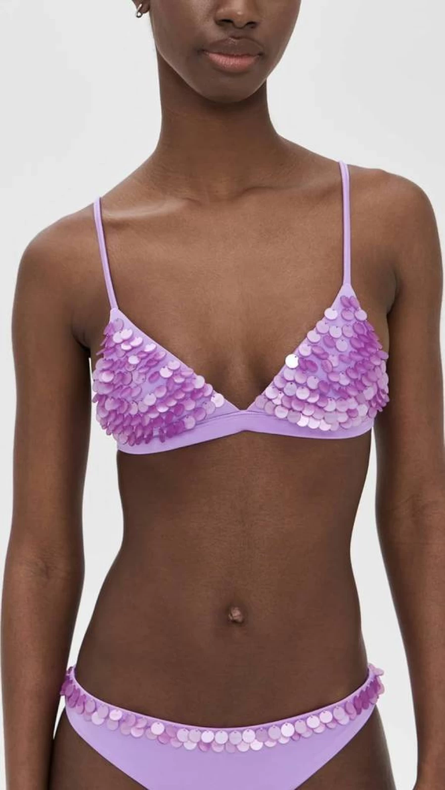 AGUA BENDITA Women's Lisa Nacar Bikini Top - Floral Print Swimwear for Women