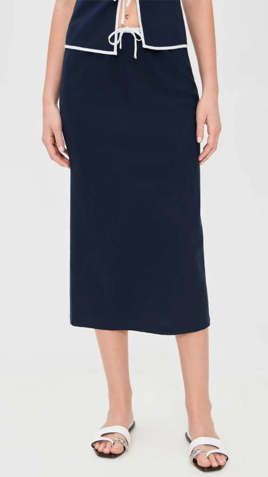 Onia Women's Airy Linen Midi Skirt - Breathable Summer Casual Skirt