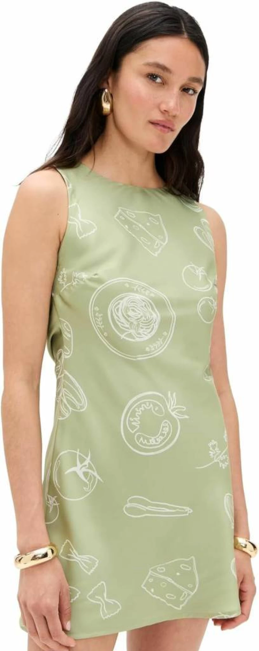 Bailey Rose Women's Floral Mini Dress - Summer Sleeveless Party Dress with V-Neck