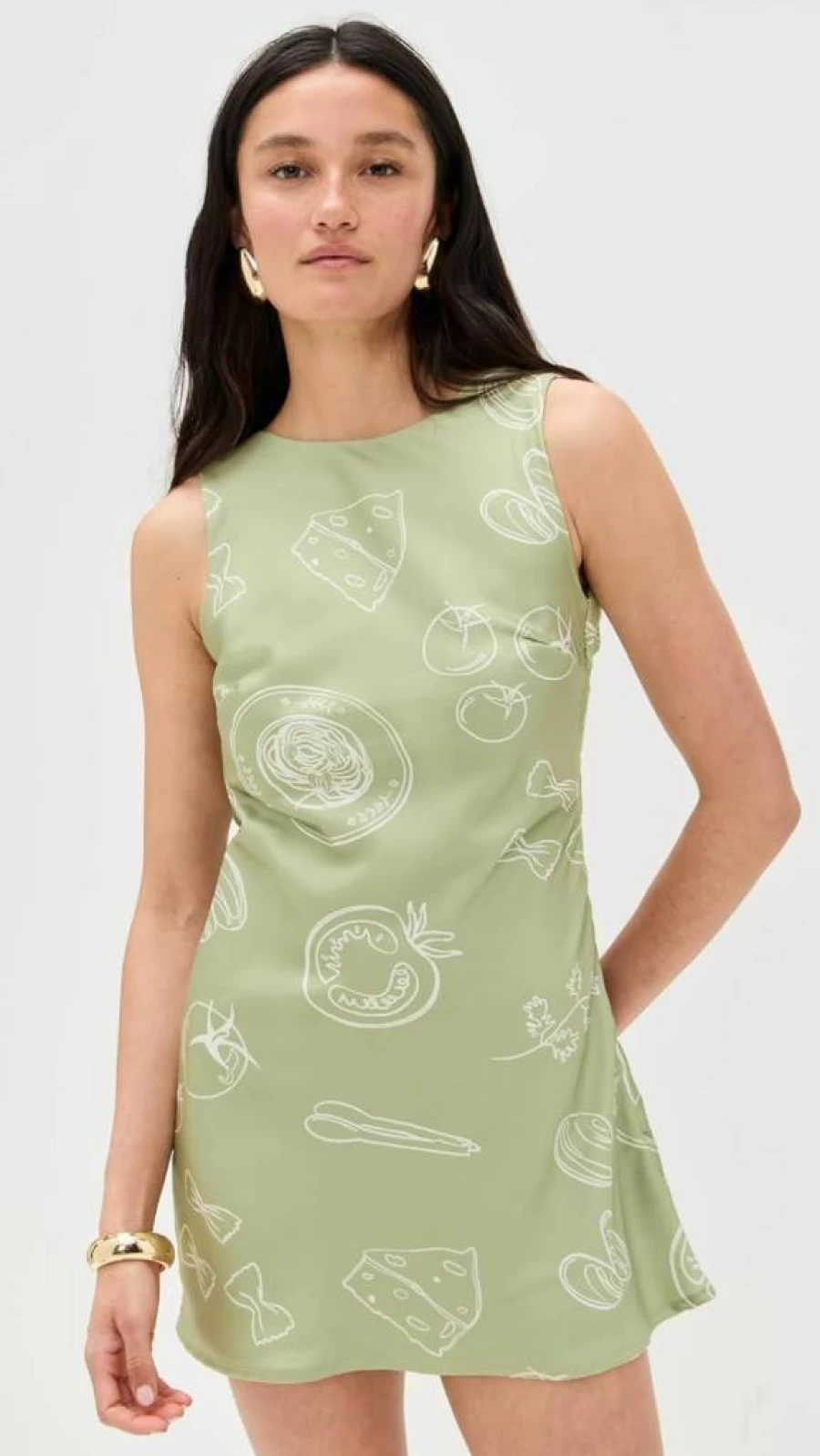 Bailey Rose Women's Floral Mini Dress - Summer Sleeveless Party Dress with V-Neck